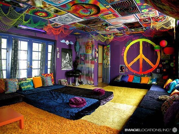 déco chambre peace and love